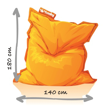 Flashbag classic babzsák párna nagy - méretekkel